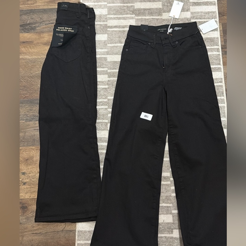 Cropped Palazzo Good American Pants